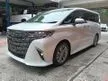 Recon 2024 Recond Unregistered Toyota Alphard Z 2.5 AGH40 Brand New Car Condition