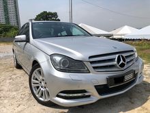 2012 Mercedes-Benz C200 CGI 1.8 Elegance Sedan, W204 Local Spec, Lady Drive, Original Condition, No Need Repair, View to Believe, Call Now