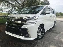 2016 Toyota Vellfire 2.5 Z G Edition MPV**JBL SURROUND SYSTEM**JBL REAR ENTERTAINMENT**SURROUND CAMERA**PREMIUM WARRANTY**