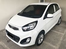 Kia Picanto Metik 2014 CBU Korea Warna Putih Antik Terawat Siap Pakai