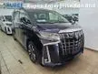 Recon 2021 Toyota Alphard 2.5 SC 3 LED Digital Inner Mirror Blind Spot Monitor Electric Memory Leather Seats Back Camera Power boot Unregistered