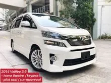 TRUE 2014 Toyota Vellfire 3.5 DOCTOR owner Z G Edition Pearl White VL