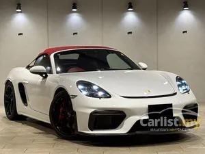 2021 PORSCHE 718 4.0 SPYDER CONVERTIBLE MANUAL - LOW MILEAGE, GRADE 5AA, SPORT CHRONO, SPORT EXHAUST, RED TOP, RED INTERIOR, PRICE INCLUDED DUTY