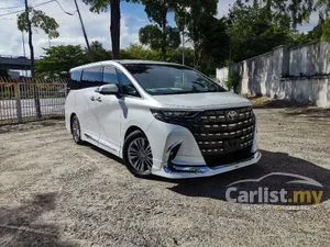 2025 Toyota Alphard 2.5 Z Full JBL Moonroof/Modelista Bodykit/Auto Side Step/Roof Monitor/HUD/DIM/BSM/360 Cam/Unregister