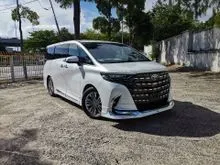 2025 Toyota Alphard 2.5 Z Full JBL Moonroof/Modelista Bodykit/Auto Side Step/Roof Monitor/HUD/DIM/BSM/360 Cam/Unregister