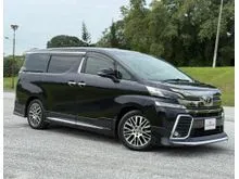 2015 Toyota Vellfire 3.5 ZAG FULL SPEC (HOME THEATRE 18 SPEAKER JBL MOONROOF POWER BOOT POWER DOOR 360 SURROUND CAMERA LOW MILEAGE ONE OWNER)