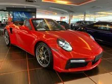 2022 Porsche 911 3.8 Turbo S Convertible, Chrono, Sport Exhaust, Ceramic Brake, PASM, Matrix PDLS, ACC, Bose Sound, 18-Way Adaptive Seats