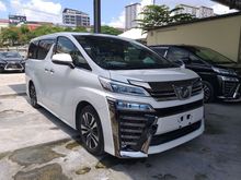 2018 Toyota Vellfire 2.5 ZG NEW FACELIFT SUNROOF FULL LEATHER SEAT PRE CRASH ALPINE TV UNREG18