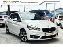 2016 BMW 218i 1.5 Active Tourer Hatchback (A) 1 YEARS WARRANTY LEATHER SEAT DVD PLAYER REVERSE CAMERA  ONE OWNER