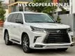 Recon 2021 Lexus LX570 5.7 V8 Black Sequence SUV Unregistered AirCond Seat 2nd Row Power Seat Cool Box Surround Camera Electronic Adjust Steering Optional B