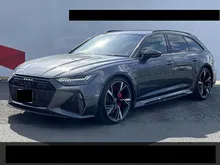 2022 Audi Rs6 4.0 Avant 4WD, B&O, Air suspension equipped, carbon black styling package, sunroof, exhaust system, matrix LED, INCOMING STOCK