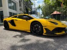 DEEPSEEK YELLOW PRE OWNED 2013/2013 LAMBORGHINI AVENTADOR 6.5 LP 700-4 COUPE IMPORTED NEW BY LAMBORGHINI MALAYSIA MANUFACTURED IN 2014 CUSTOMS  SVJ