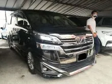 2018 Toyota Vellfire 3.5 VL PILOT SEAT JBL MODELISTER SUNROOF SURROUND CAMERAS DIM BLIND SPOT FULL SPEC ((( 2 YEARS WARRANTY ))) 2019
