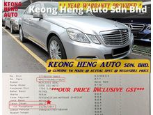 (ACTUAL YR MADE 2O11)(GST INCLU)(FULL SERVICE)(CKD LOCAL SPEC)(1 OWNER)(VERY TIPTOP)(KL CHERAS AREA) MERCEDES BENZ W212 E200 CGI 1.8 ELEGANCE