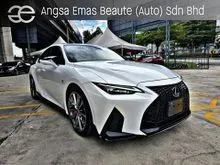2021 Lexus IS 300 2.0 F Sport Sedan Ready Stock Grade 4.5A Mileage 29k km Sunroof Red Colour Interior Orange Colour Caliper Ventilation Aircond Seat