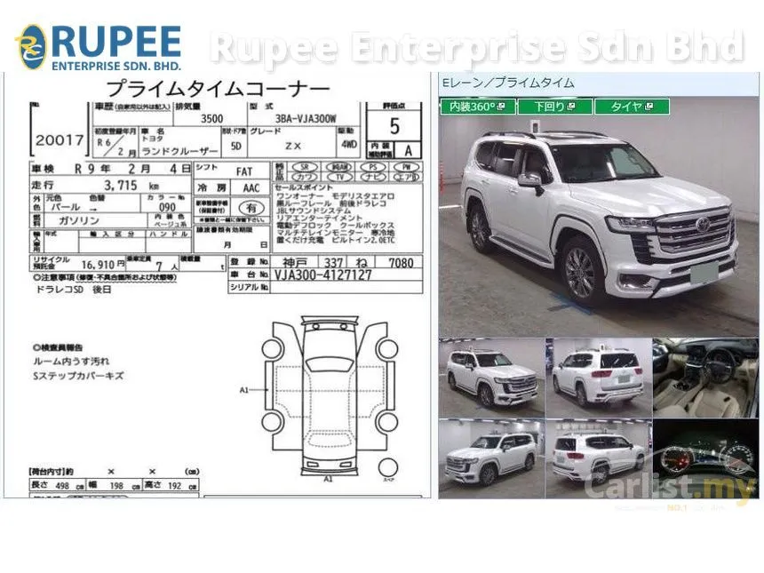 2024 Toyota Land Cruiser J300 ZX Modellista 7 Seater SUV