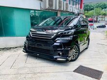 ZG PILOT SEAT , Toyota Vellfire 2.5 Z G Edition UNREGISTER!!! FULL TRD BODYKIT , ANDROID PLAYER , PILOT SEAT , HALF-LEAHER SEAT , NEW STOCK!!!