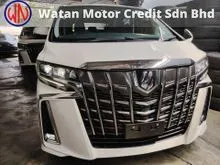 2022 Toyota Alphard 2.5 G UNREG SA S 7 SEATERS,2 POWER DRS,GOOD GRADE CAR,LOW MILEAGE,PRE CRASH SYSTEM,LANE ASSIST & ETC,FREE 8 YEARS WARRANTY &TINTED