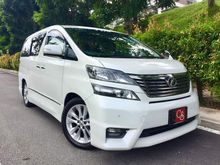 **Z PLATINUM,COOL BOX,TWIN POWER DOOR,POWER BOOT,TRD BODYKIT,19 RIM WHEEL,LEATHER SEAT*2010 Toyota Vellfire 2.4 Z Platinum MPV