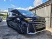 Recon 2023 Toyota Vellfire 2.4 Z Premier MPV Sunroof 360 Camera PCS LDA HUD DIM BSM PB Unreg