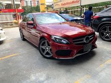 2016 Mercedes-Benz C180 1.6 AMG SPORT MEGA SPEC ** PUSH START / KEYLESS GO / LKA / DISTRONIC / PRE SAFE / BSA ** FREE 5 YEAR WARRANTY ** BEST OFFER **