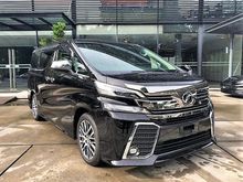 2015 Toyota Vellfire 3.5 ZA G Edition ZAG 7K KM Only JBL