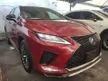 Recon 2020 Lexus RX300 2.0 F Sport SUV SUNROOF/3 LED EYES/GRADE 5A CONDITION/JAPAN SPEC/PRICE NEGO