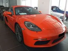 2017/2018 PORSCHE CAYMAN S 718 2.0 (A) Coupe 982 PORSCHE MALAYSIA CAR PORSCHE WARRANTY UNTIL 2022 CBU SPORT CHRONO PLUS PDCC PDLS+ 18 WAY SPRT S BOSE