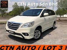 2014 Toyota Innova 2.0 G MPV REVERSE CAMERA TRUE YEAR MAKE