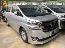 2017 Toyota Vellfire 2.5 X 2WD Pre Crash 2 Power Door Power Boot 360 Surround Camera Android Player Keyless Go 3 Zone Climate Eco Mode 9 Air Bag Unreg