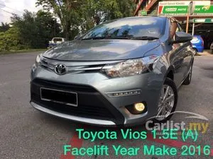 Year Make Y2016 Toyota Vios 1.5 E (A) Facelift Mileage 67k km only Service Record