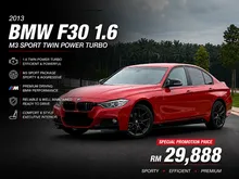 2013 BMW 316i 1.6 SPORTY LOOK TURBO (A) HIGH LOAN & WELCOME CASH BUYER