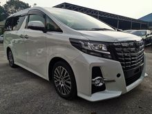 2016 Toyota Alphard 2.5 SC LEATHER FULL ALPINE MONITOR SUNROOF PRE CRASH