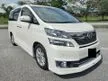 Used 2014 Toyota Vellfire 3.5 VL (A) 1 YEAR WARRANTY, sunroof moonroof, 1 DATO OWNER. PILOT SEATS