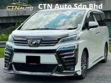 2015 TOYOTA VELLFIRE 2.5ZG MPV / FULL CONVERTED FACELIFT MODEL 2018 / JBL SOUND SYSTEM / SUN ROOF / POWER BOOT / REVERSE CAMERA