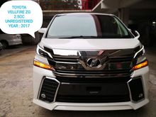 FREE 4 YEARS WARRANTY 2017 TOYOTA VELLFIRE ZG 2.5CC 7 SEATER MPV UNREGISTERED