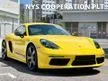 Recon 2020 Porsche Cayman T 718 2.0 PDK Turbo Coupe Unregistered Porsche Dynamic Lighting System Plus Sport Chrono With Mode Switch Sport Exhaust System