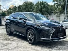 2022 Lexus RX 300 2.0 F Sport SUV / Red Leather / Grade 4.5A / 360 camera / Sunroof / 3 Led Head Lamp / HUD / Rear Power Seat Control