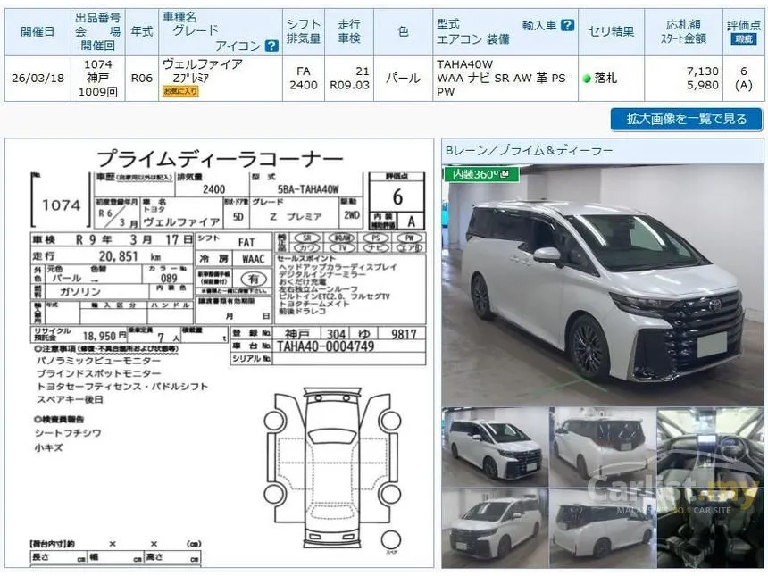2024 Toyota Vellfire Z Premier MPV