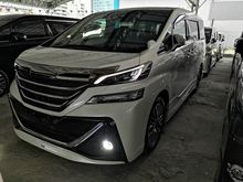 2016 Toyota Vellfire 2.5 MPV ZG Pilot Seat. No Sunroof. Full set ALPINE Dvd Player & Roof Tv. Aero Tourer Modellista Bodykit & Modellista Exhaust.