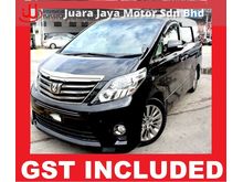 2013 Toyota Alphard 2.4 7 SEAT 3 PD INCLUDED GST