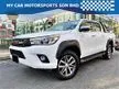 Used 2018 Toyota Hilux 2.8 G (A) 4X4 Pickup Truck/ DIESEL / PUSH START / TIPTOP / FULL LEATHER / R.CAMERA