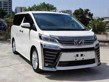 2018 TOYOTA VELLFIRE 2.5 ZA Z FACELIFT UNREG - 12,000KM MILEAGE - LANE ASSIST - PRE CRASH SYSTEM - ANDROID PLAYER - ROOF MONITOR - 3 YEARS WARRANTY