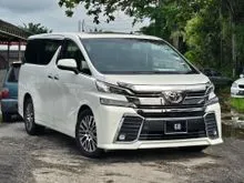 #OTR# 2016 Toyota Vellfire 2.5 ZG Pilot Seat (A) Plate *68* 5yrs Warranty CBU New