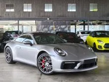2021 Porsche 911 3.0 Carrera S Coupe GT Silver Colour / Sport Exhaust / Sport Design Bodykit / 18-ways Electric Seat / Grey Interior