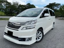 2013/14 Toyota Vellfire 3.5 VL Edition (A) Register 2014 Home Theater Sunroof Moonroof 360 Surround Camera Pilot Seat Memory Seat Power Boot