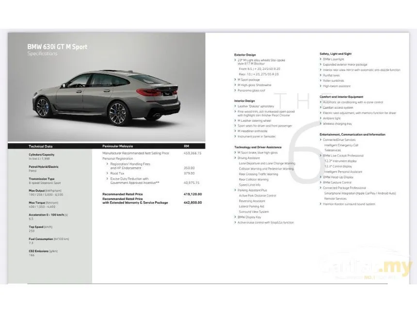 2024 BMW 630i GT M Sport Hatchback