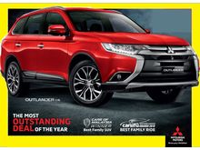 2019 Mitsubishi Outlander 2.0 SUV 4WD FREE 2 yrs Svc Maintenance