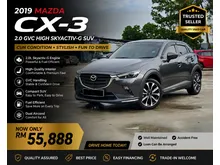 2019/2020 Mazda CX-3 2.0 HIGH SKYACTIV-G GVC SUV SUPER CUN CANTIK SENANG LULUS