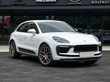 2022 Porsche Macan 2.9 S SUV w/ Sport Chrono, PDLS, Beige Interior, Power Seat, Surround Camera, 2021, MacanS, 2023, Facelift,